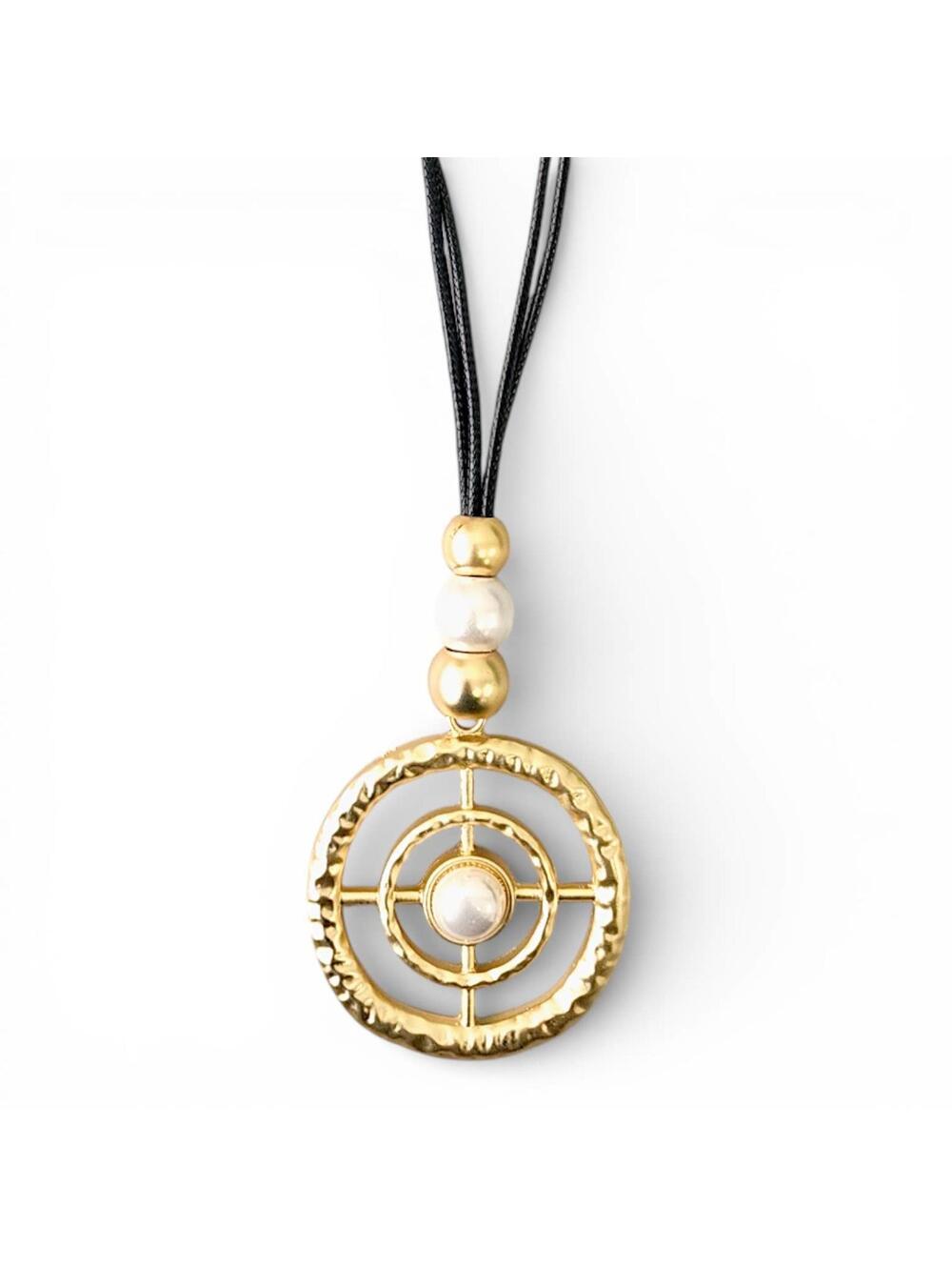 Chunky Boho Western Gold Pendant Necklace | Coastal Cowgirl
